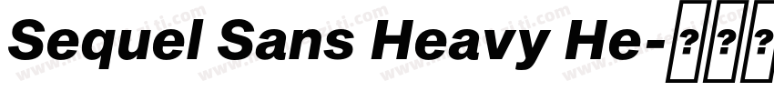 Sequel Sans Heavy He字体转换